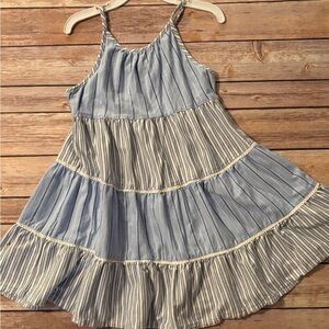 Polo by Ralph Lauren Blue and White Striped Kids Dress